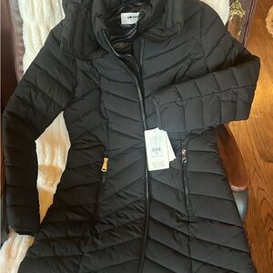 DKNY Women's Black Quilted Jacket